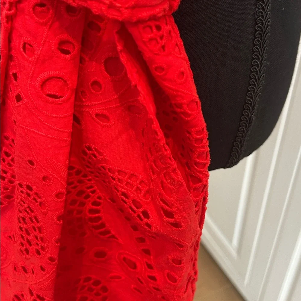 NWT! FARM Rio Red Eyelet Romper - Picture 7 of 11